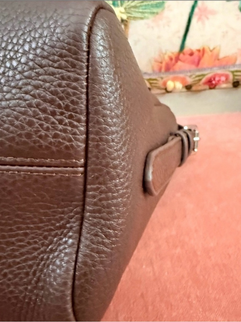 The Horse Brown Pebbled Leather Shoulder Bag - Picture 3 of 5